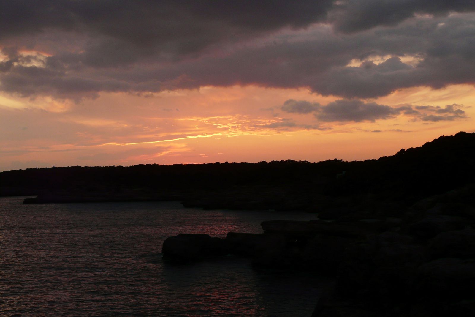 Sonnenuntergang an der Cala Mondrago